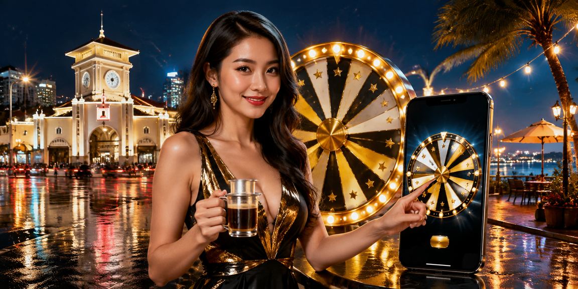 Người dùng tại TP.HCM trải nghiệm vòng quay may mắn bên ly cà phê